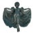 Antique Pemco Baltimore Art Nouveau Enameled Cast Iron Dancer Trinket Dish c.1910 For Sale