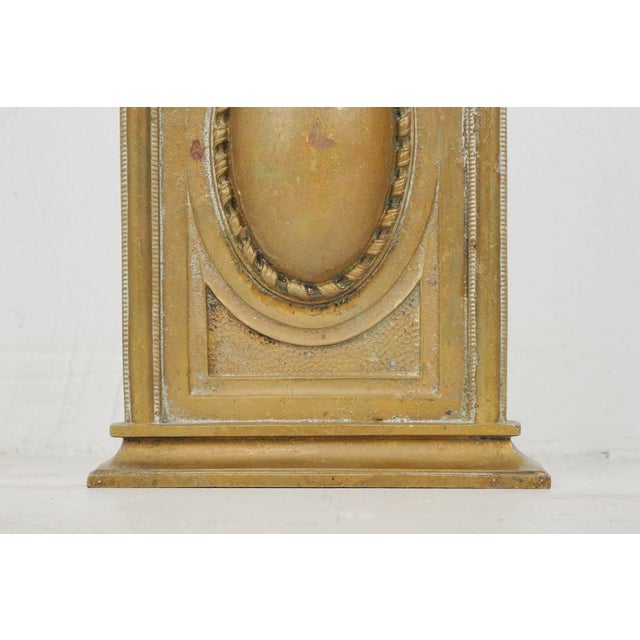 Vintage Brass Theater Seat Decorative Aisle Base For Sale - Image 6 of 9