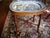 Blue Vintage Blue Willow Platter & Faux Bamboo Mahogany Base Side Table For Sale - Image 8 of 8