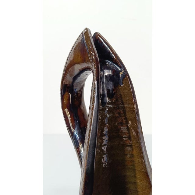 Mid 20th Century Italian Primitive Style Ceramic Jug or Vase by Urbano Fontana, 1970s For Sale - Image 9 of 18