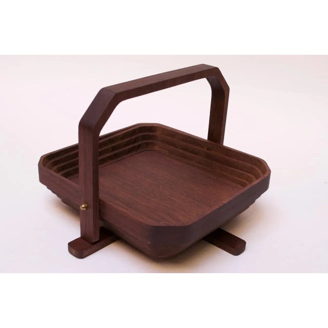 Vintage De Bastiani Collapsible Wooden Basket For Sale - Image 13 of 13