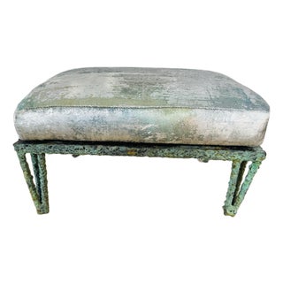 Custom Made Bronze Footstool For Sale