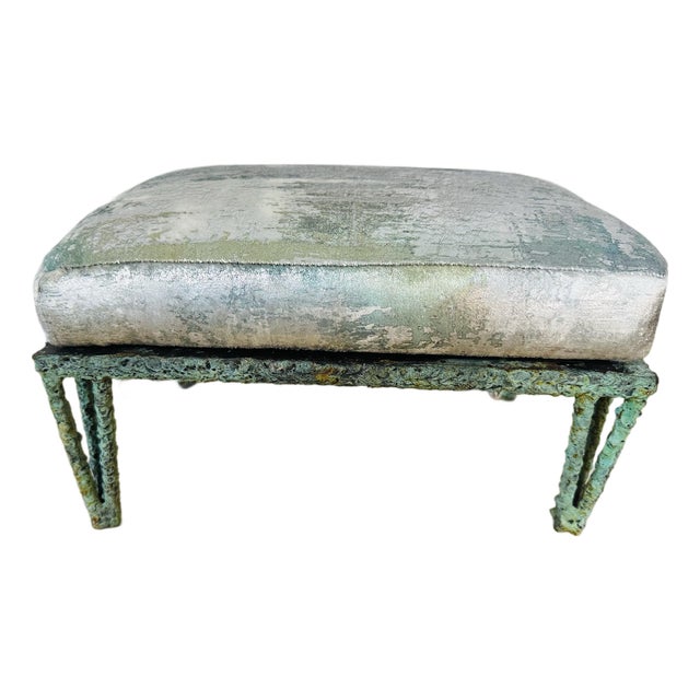 Custom Made Bronze Footstool For Sale