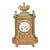 1920's Antique French Marble Bronze Mantel Clock For Sale