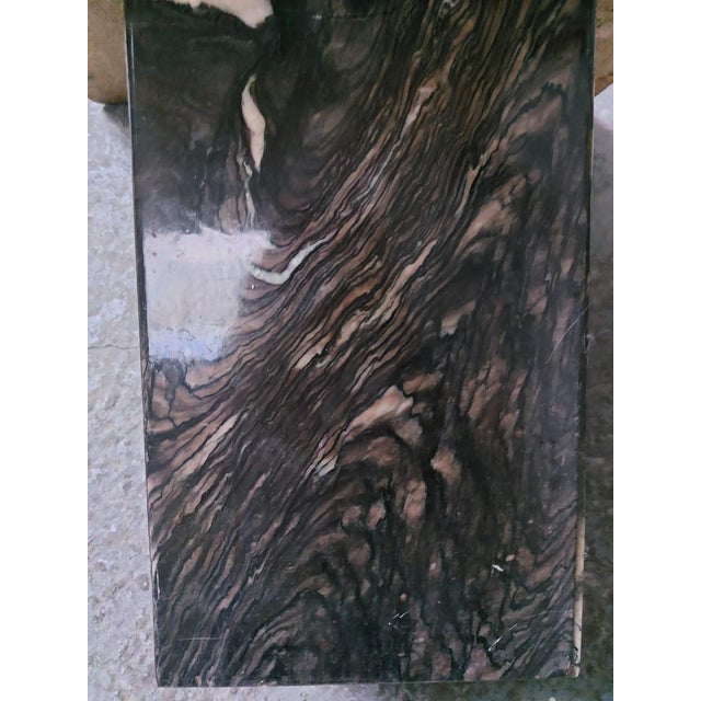 Grey Marble Coffee Table, 1980s For Sale - Image 4 of 18