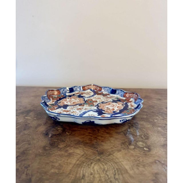 Ceramic Antique Japanese Imari Dish, 1900s For Sale - Image 7 of 8