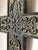 Rustic Heavy Brutalist Verdigris Iron Decorative Cross For Sale - Image 3 of 3
