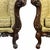 19th Century Italian Baroque Carved Walnut Sofa & Armchair – Silk Upholstery – Pair For Sale - Image 11 of 12