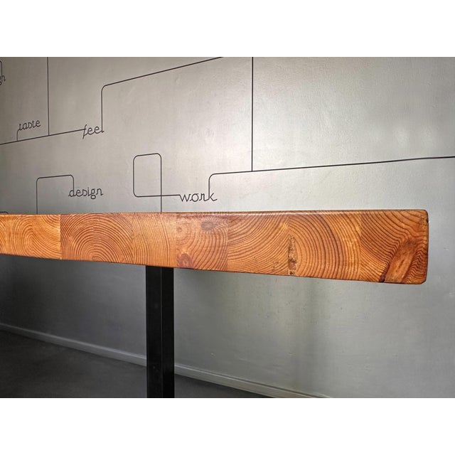 Dining Table attributed to Charlotte Perriand for Les Arcs, France, 1960s For Sale - Image 13 of 15