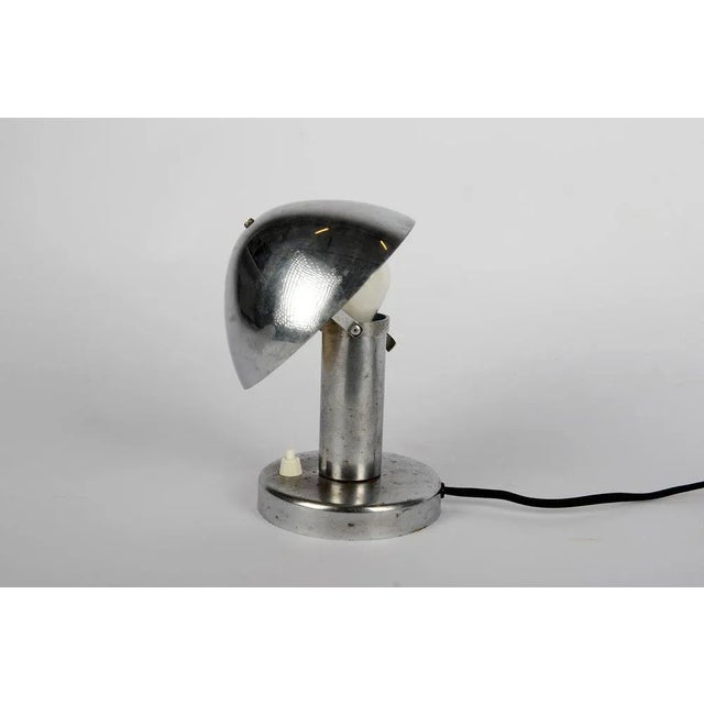 Bauhaus Chromed Table Lamp, 1930s, in Good conditions. Designed 1920 to 1949 European Plug (up to 250V).The wiring of this...