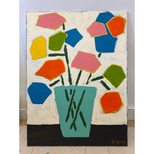Abstract Floral Still Life / Modernist Still Life For Sale In Atlanta - Image 6 of 9