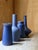 Ceramic Mid-Century Blue Studio Pottery Vases from Ceramano & Zaalberg, Europe, 1960, Set of 4 For Sale - Image 7 of 18