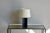 DESIGN FRERES Contemporary "Croisillon" Matte Black and Parchment Lamps - a Pair For Sale - Image 4 of 8