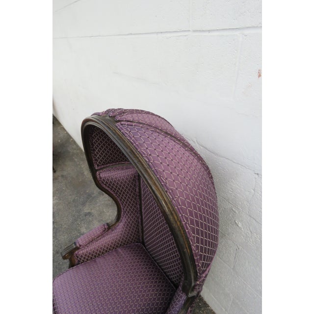 French Carved Tall Balloon Dome Canopy Porter Chair 5893 For Sale - Image 9 of 12