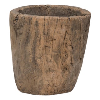 Chinese Provincial Trunk Mortar, C. 1900 For Sale