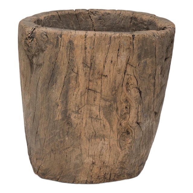 Chinese Provincial Trunk Mortar, C. 1900 For Sale
