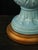 1970s Lamp in Light Blue with Leaves and Textures from Manises, 1970s For Sale - Image 5 of 8