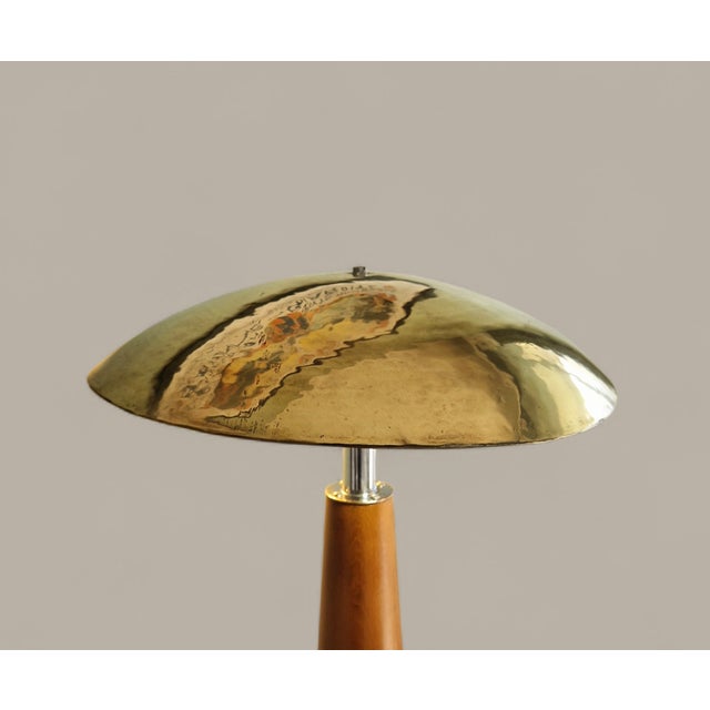 Vintage Table Lamp in Wood, 1970 For Sale - Image 4 of 18