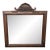 Wood Mirror With Top Carving For Sale