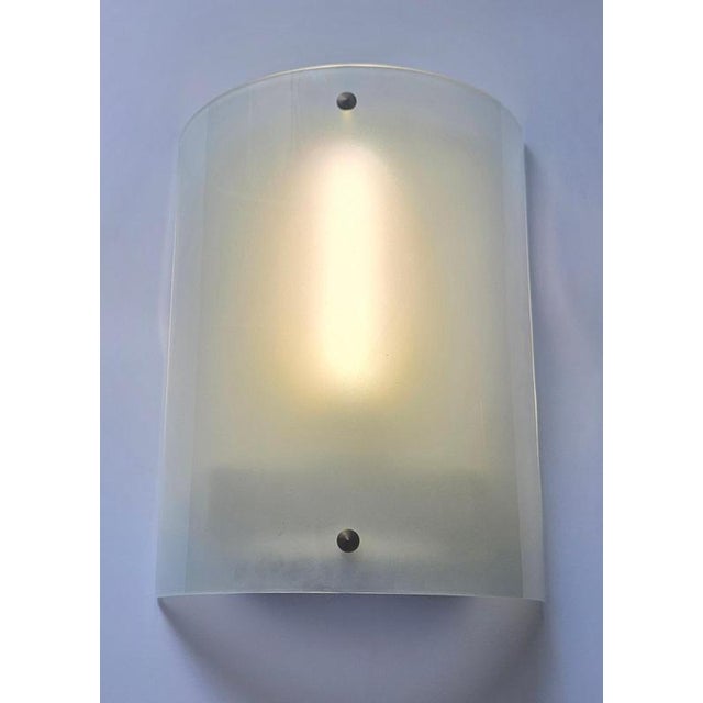 Large Mid-Century Glass Wall Lamp, 1970s For Sale - Image 16 of 17
