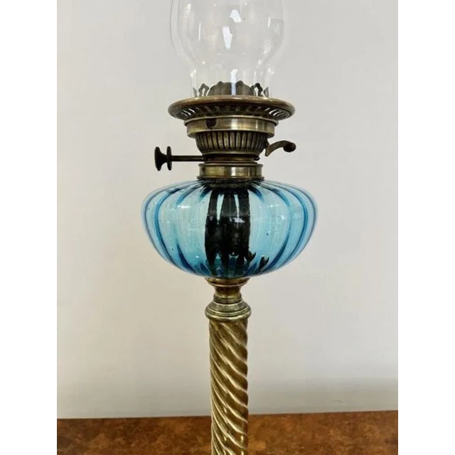 Antique Victorian Oil Lamp, 1860 For Sale - Image 3 of 7
