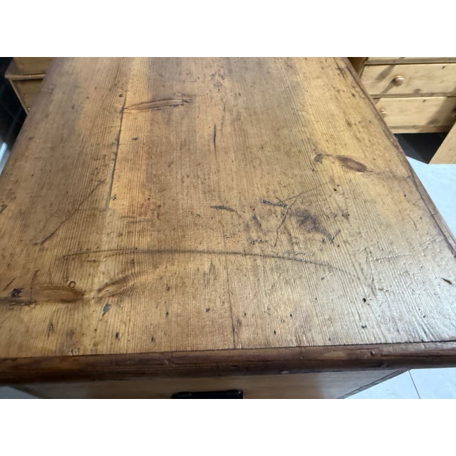Antique Pine Trunk / Blanket Box From England For Sale - Image 11 of 18