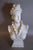Large Italian White Crackle Glaze Porcelain Lady Bust Sculpture, 1970s , 23 Inches Tall For Sale - Image 10 of 10