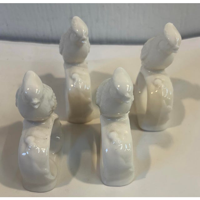 Mid 20th Century Ceramic Bird Napkin Holders - Set of 4 For Sale - Image 4 of 8