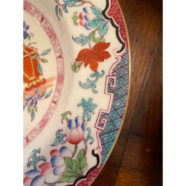 Asian Mid 19th Century Minton Poonah Pattern Rimmed Bowls- Set of 12 For Sale - Image 3 of 8