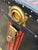 19th Century Black With Red Steamer Trunk, Antique For Sale - Image 5 of 10