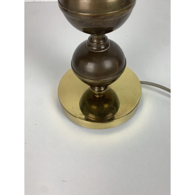 1960s Midcentury Scandinavian Brass Cocoon Mushroom Lamp from Boréns Borås, Sweden, 1960s For Sale - Image 5 of 17