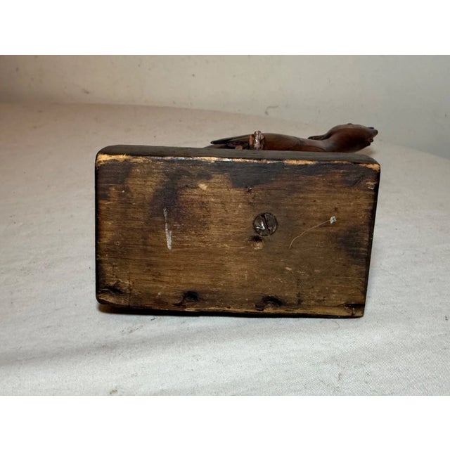 Antique Hand Carved Wood 19th Century Folk Art Shore Bird Statue Sculpture For Sale - Image 13 of 13