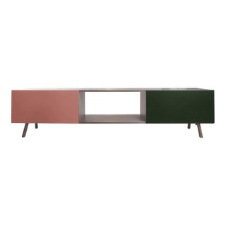 Vitra Kast Cabinet Sideboard in Pink and Dark Green by Maarten Van Severen For Sale