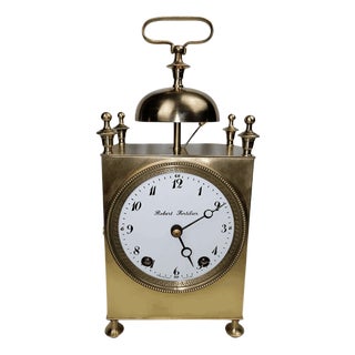 Antique Italian Travel Watch with Swiss Movement by Robert Fortilier for Cappuccina For Sale