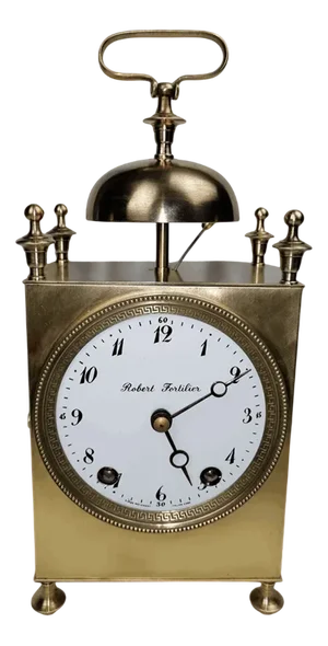 Antique Italian Travel Watch with Swiss Movement by Robert Fortilier for Cappuccina