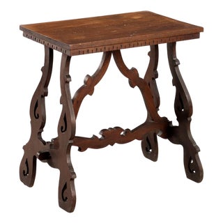 Italian Walnut Coffee Table For Sale