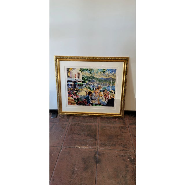 Paper Serigraph Hazel Soan Waterfront III Artist Signed Numbered 48/350 1991 For Sale - Image 7 of 8