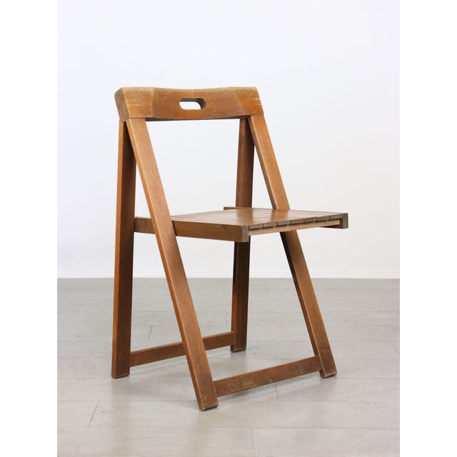 Set of Vintage Trieste Folding Chairs attributed to Aldo Jacober, 1960s For Sale - Image 6 of 17