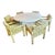 Mid 20th Century Mid Century Modern Dining Set - 6 Milo Baughman Style Parsons Chairs and a Round Table For Sale