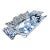 Rare 1920's Blue & White Adams Chinese Bird With People Scalloped Pickle Dish For Sale