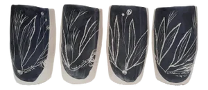 Fleurs et Feuilles Glasses from Amodino Milano, Set of 4