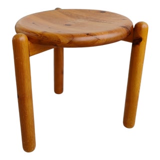 Pinewood Stool by Rainer Daumiller for Hirtshals Sawmill, 1970s For Sale