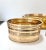 Vintage Brass Cachepot Planters Set of 3 Oval Tiered Brass Planters For Sale In Louisville - Image 6 of 10