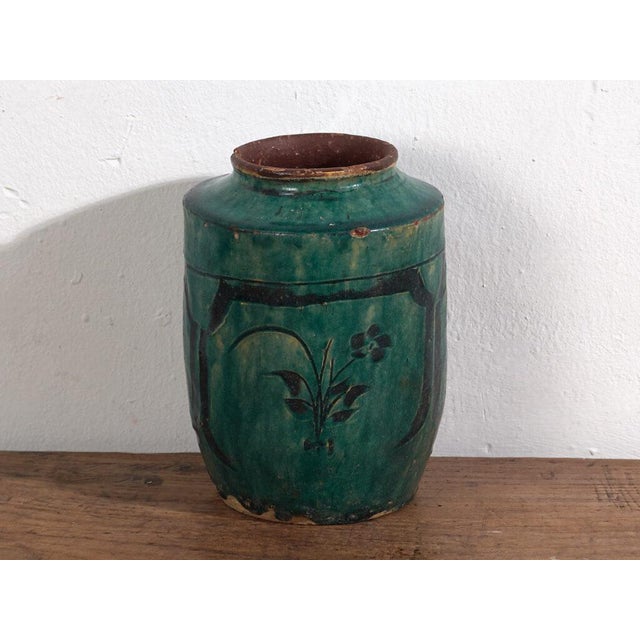 Antique Chinese Stoneware Vase For Sale - Image 4 of 7