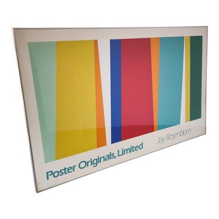 1970s Large Colorful Geometric Screen Print by Jay Rosenblum for Poster Originals, Limited For Sale