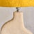 French Abstract Limestone Table Lamp with Yellow Shade by Albert Tormus, 1960s For Sale - Image 12 of 12