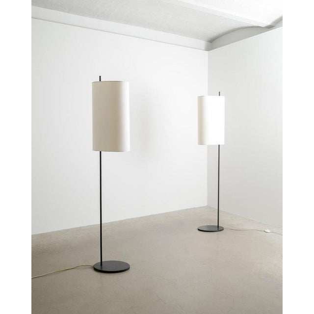 Gray Mid-Century Modern Danish AJ Royal Floor Lamps by Arne Jacobsen for Louis Poulsen, 1950s, Set of 2 For Sale - Image 8 of 8