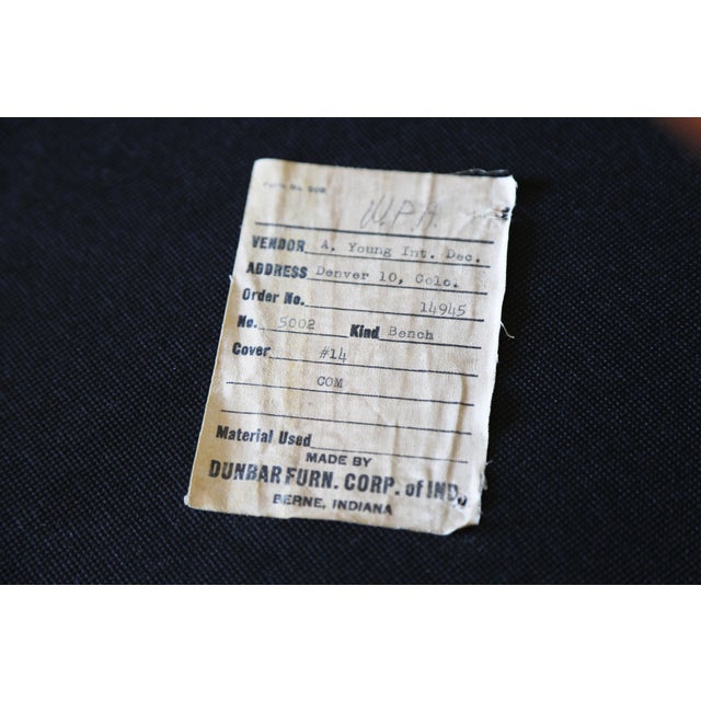 Edward Wormley for Dunbar Brown Leather Thebes Stools, 1950s - A Pair For Sale - Image 15 of 15