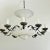 Metal French Vintage Art Deco Style Painted Metal Chandelier For Sale - Image 7 of 12