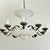Metal French Vintage Art Deco Style Tole Chandelier For Sale - Image 7 of 12